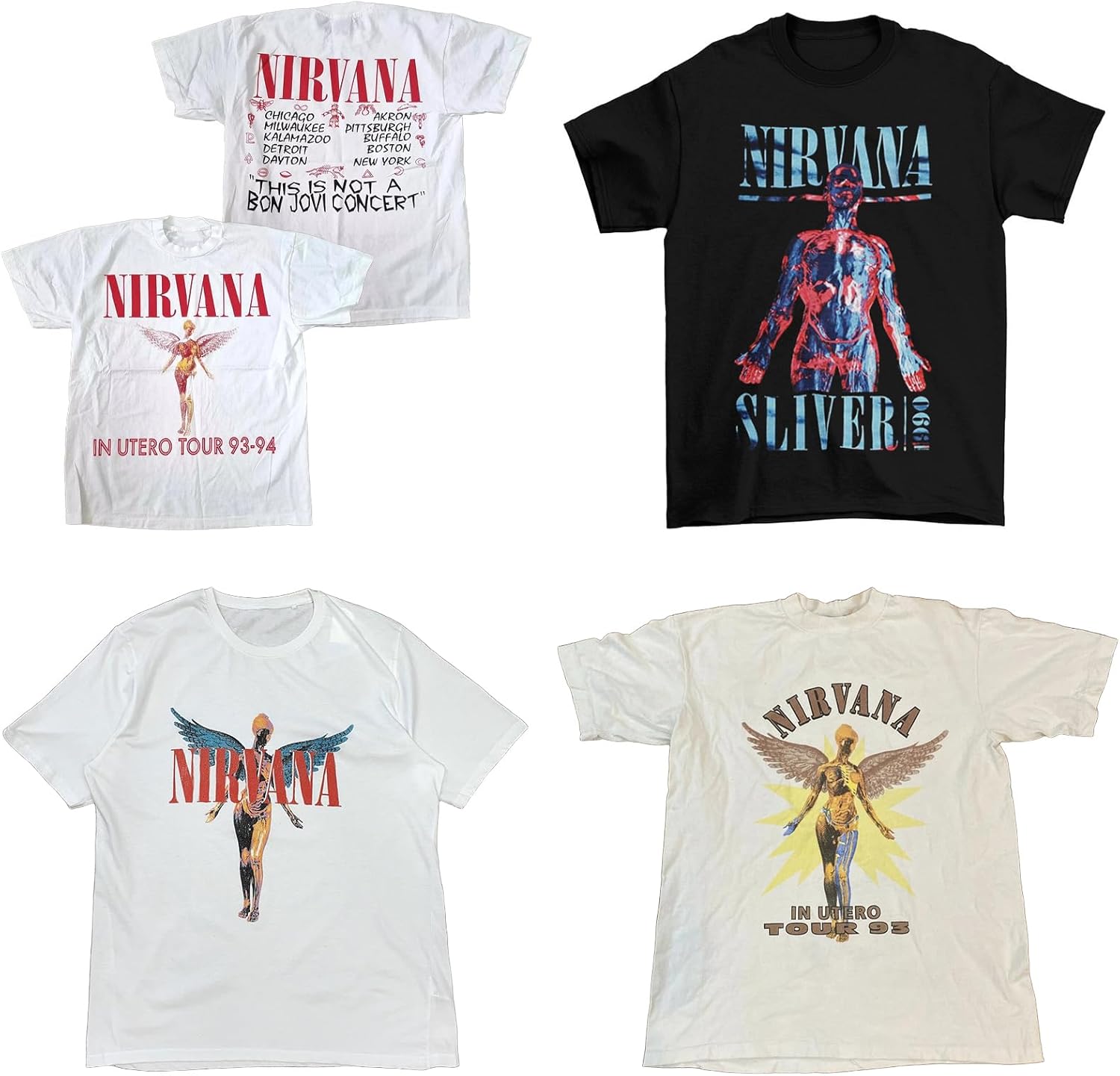Amazon.co.jp: [Carzsell] ニルヴァーナ oversize 2025 t シャツ